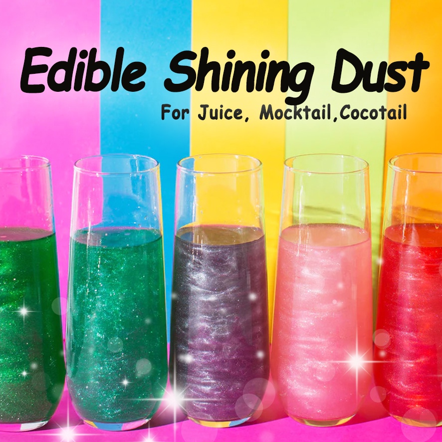 Edible Shimmer Glitter Lustre Dust Powder Edible Gold Color Halal