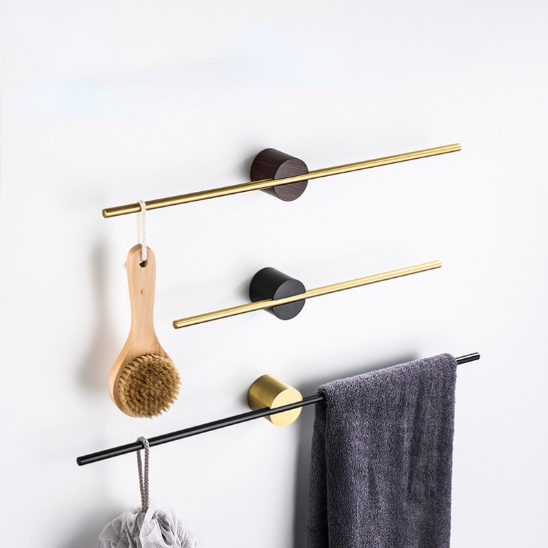Gold Towel Bar Stainless Steel Bathroom Towel Hanger Gold Rack Shelf