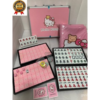 Official Sanrio Hello Kitty Mahjong Set Limited BLOOMING Edition GOLD,  Numbered