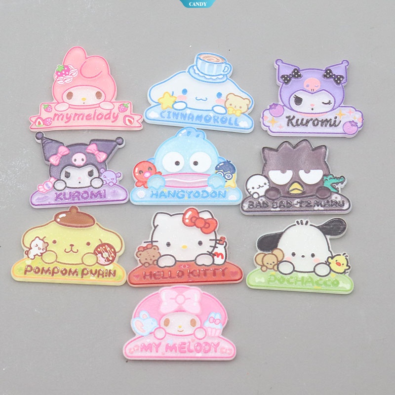 Cartoon Sanrio Name Plate Patch MyMelody Kuromi Cinnamoroll Pochacco