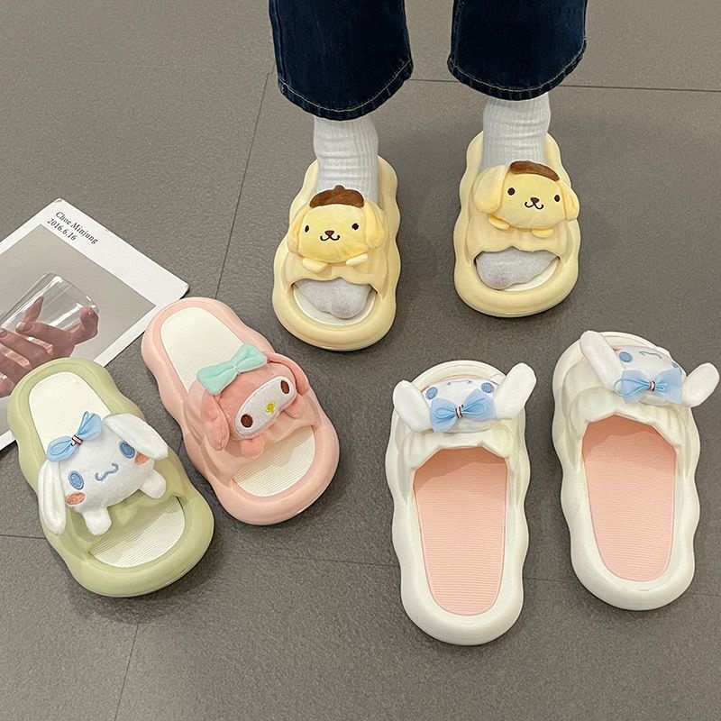 Anime Hobby Cinnamoroll My Melody Slippers Women's Summer Soft Bottom