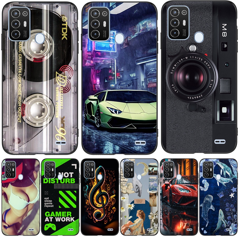 Case For ZTE Blade A52 4G Back Phone Cover Protective Soft Silicone Black  Tpu car cat game girl | Shopee Singapore