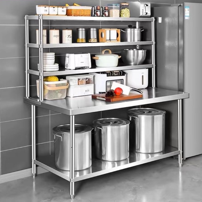Stainless Steel Kitchen Shelf Multilayer Kitchen Rack Storage Cutting