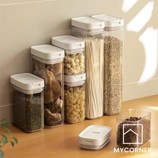 Stackable Kitchen Sealed Jar Plastic Food Storage Box Tank Bottle Dried  Fruit Tea Jar Storage Containers snack storage box