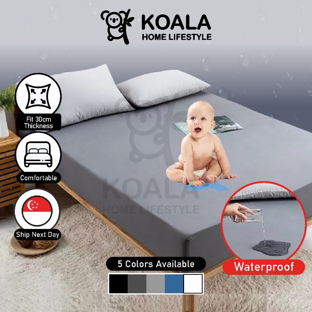 🇸🇬Koala Home🔥100 Waterproof Mattress Protector Waterproof Bedsheet