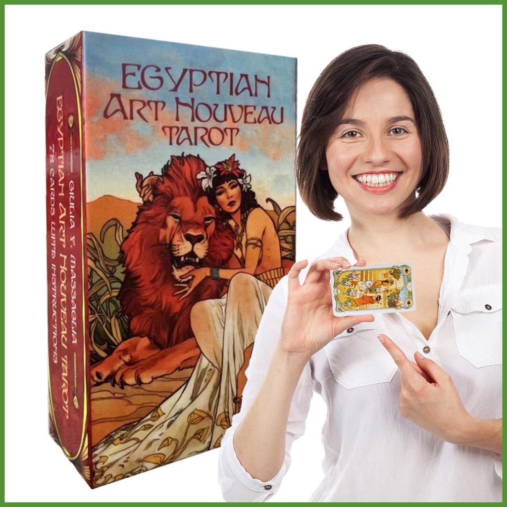 Fun Egyptian Art Nouveau Tarot Deck Cards Game English Version Game