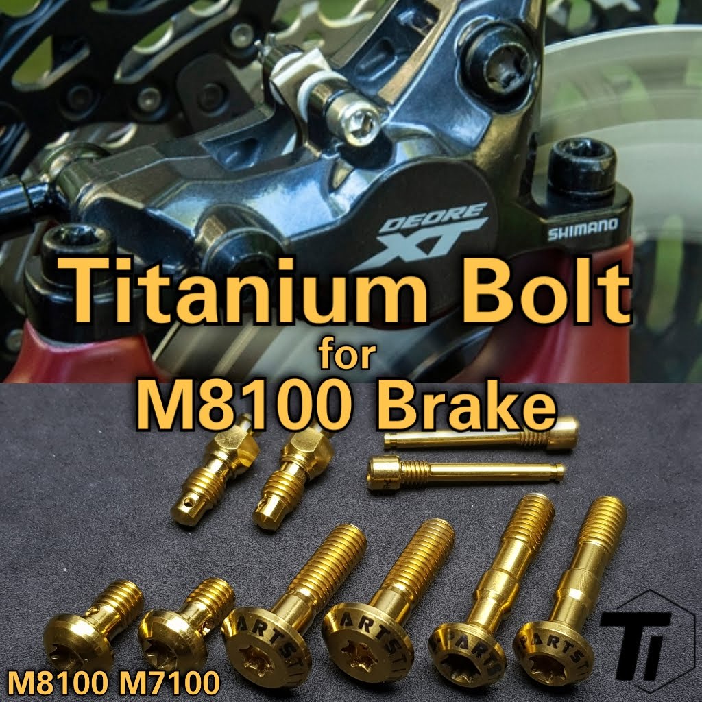 Titanium Upgrade Kit for M8100 M7100 Brake Caliper Shimano XT SLX BR