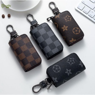 1pc Car Key Bag Multifunctional Small Key Bag Zipper Home Key Holder Coin  Purse Earphone Holder Car Key case Genuine Leather for Mens Womens Bag  Keychain Smart Universal Double Zipper Hook Coin