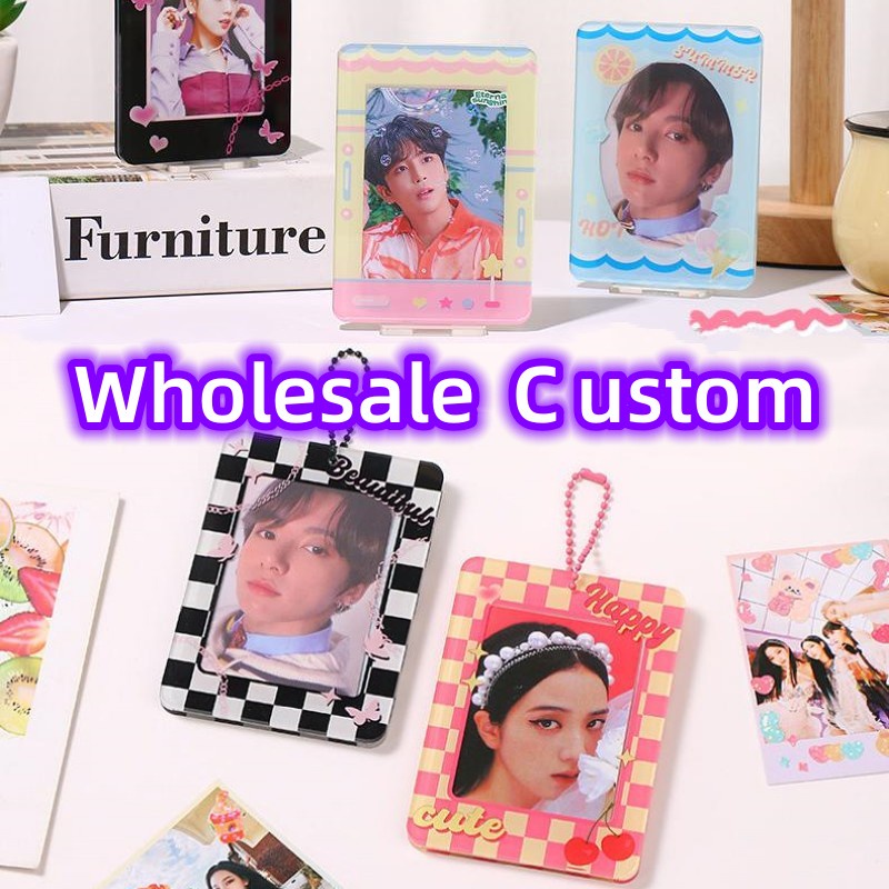 Wholesale Custom Acrylic Toploader ID Photo Card PC Holder Standee ...