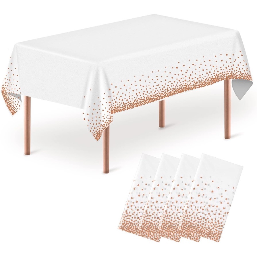 Disposable Tablecloths for Rectangle Tables Cloths Covers Dotted