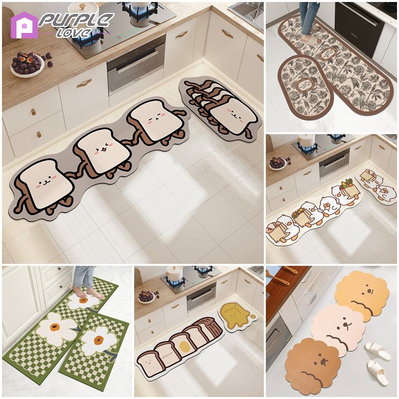 Carpet Kitchen Water Absorption Floor Mat Living Room Decorative Rug ...