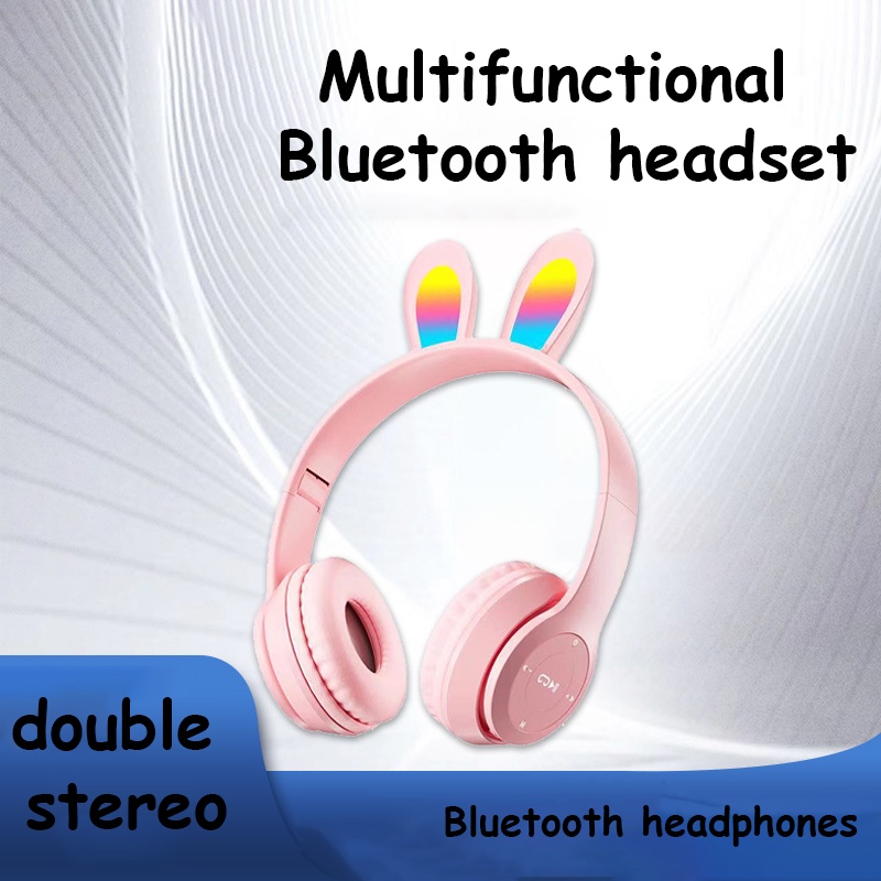 P47r Bluetooth Headphone Wireless Headset Foldable Plug In Card Headset ...