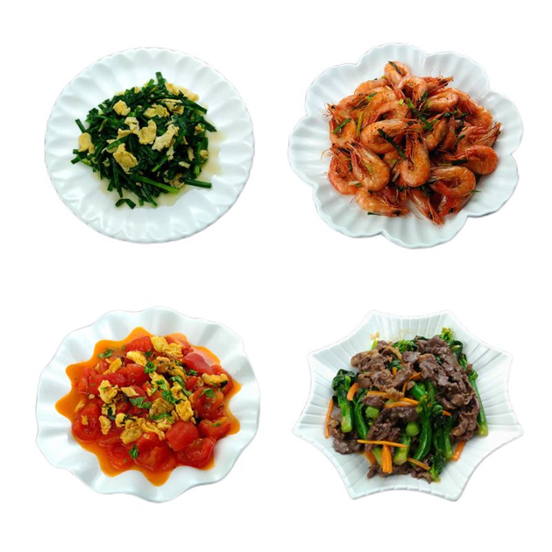 Restaurant plate ceramic fish plate pure white cold plate hot plate ...