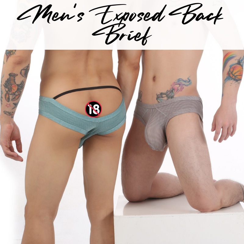 Men s Brief Exposed Back Underwear Clever Menmode CMF384