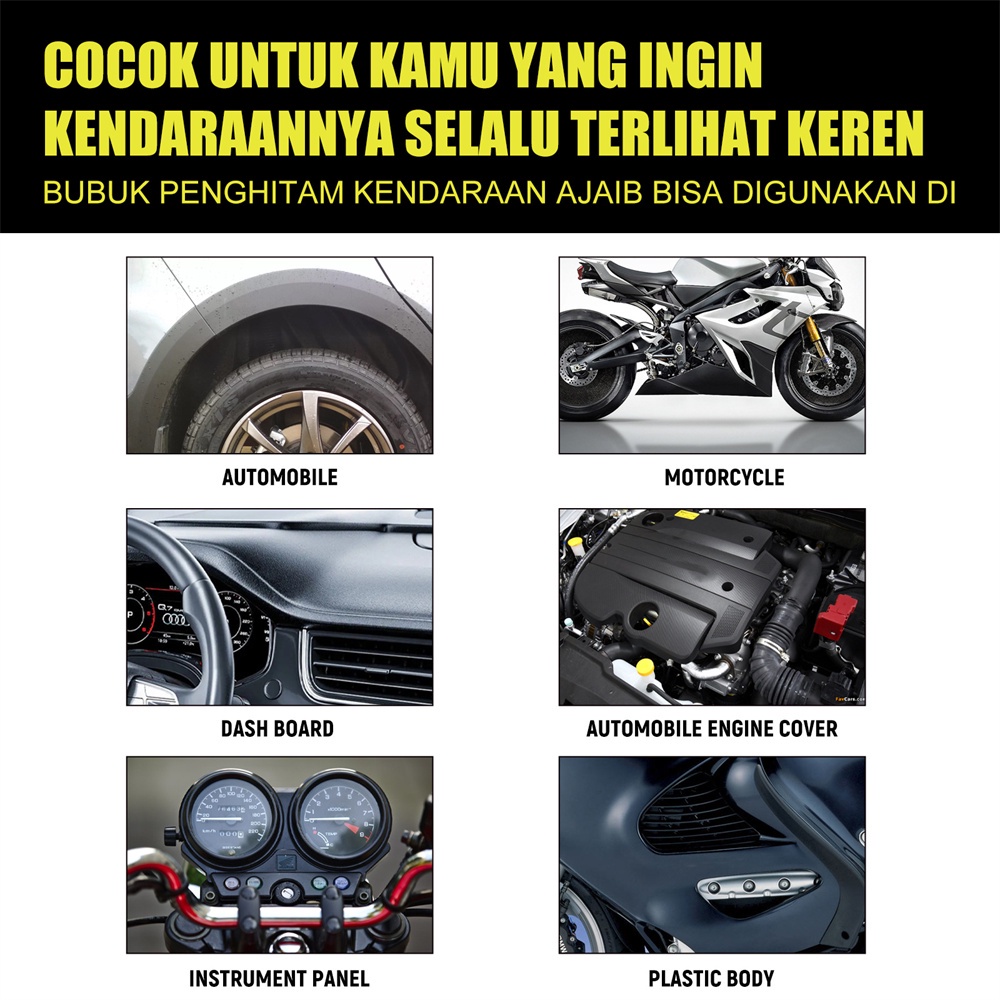 Product image Rayhong Car Motorcycle Plastic Refurbishment Agent Fuselage Dashboard Maintenance Agent Car Cleaning Maintenance Tool 【bluey】 3