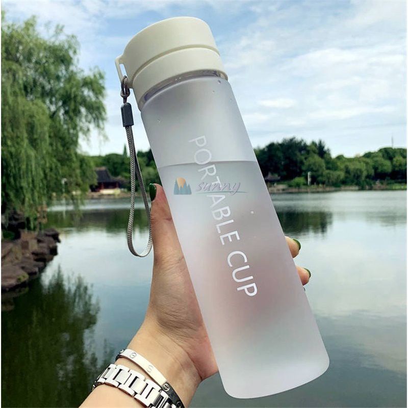 800ml/600ml Portable Plastic Water Bottle Sports Fitness Bottles BPA ...