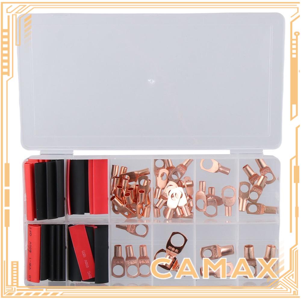 CMAX 100PCS Ring Terminal Connectors, Battery Cable Ends Wire Terminal