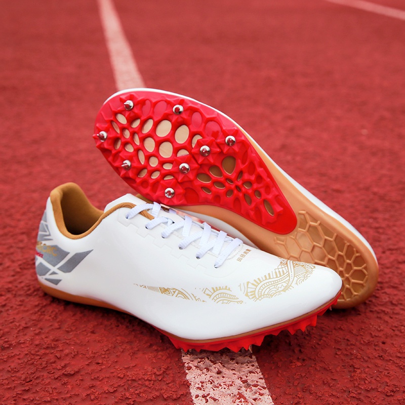 New Men Track and Field Shoes Men Spikes Running Sprint Sneakers Women Athletic Long Jump Sport Shoes Tracking Professional XQ0A Shopee Singapore