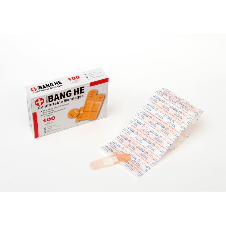 100Pcs/Pack Waterproof Wound Adhesive Paster Medical Anti-Bacteria Band ...