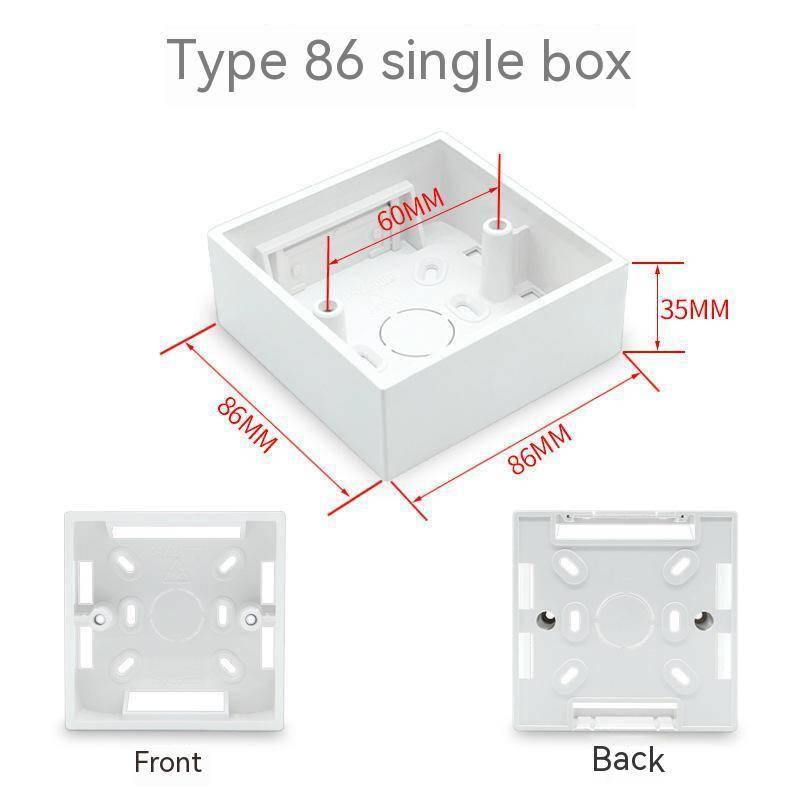 [Min Order: 10pcs] 86 Type Switch Socket Base Box Clear Large Medium ...