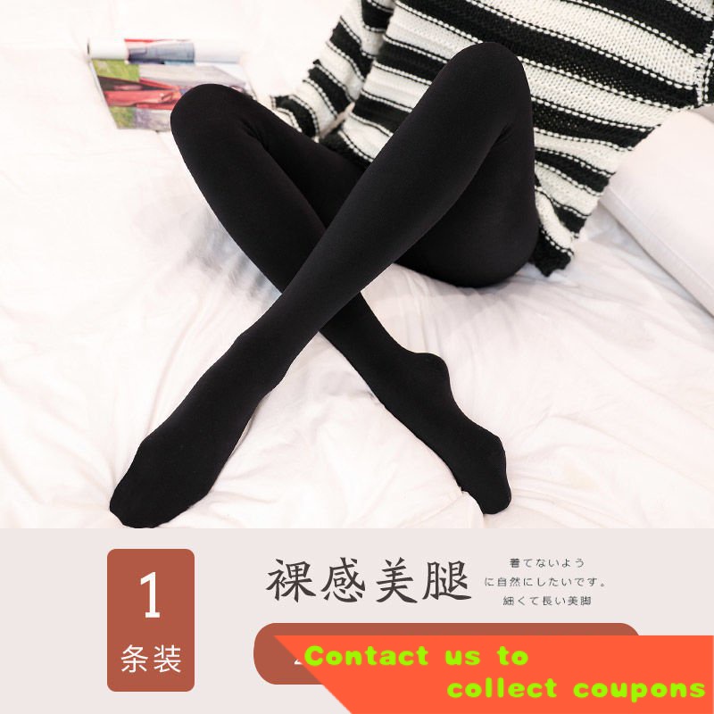 Women Winter Warm Leggings Translucent Pantyhose Fleece Tights