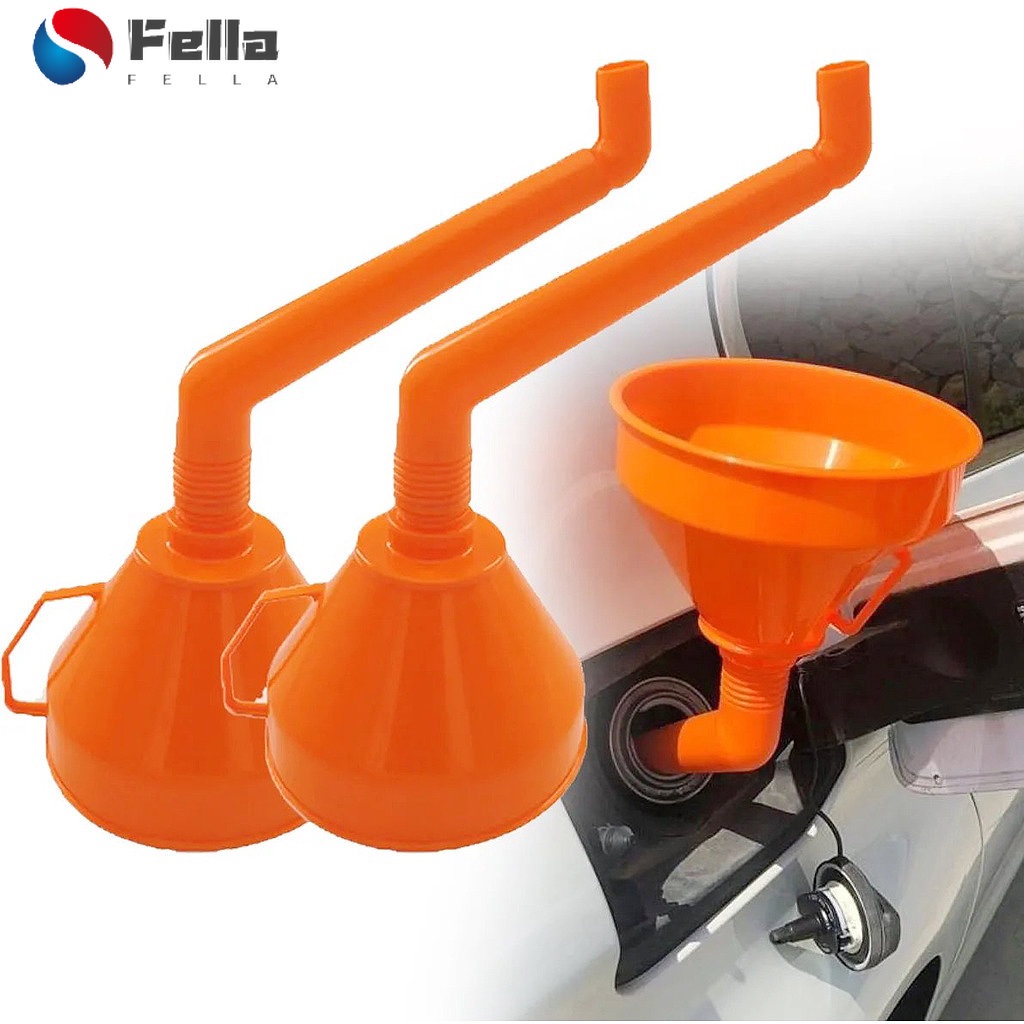 130/145/160mm Cuttable Long Stem Refuel Funnel with Handle Antisplash