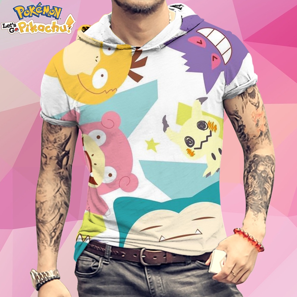 Men Clothing Men's Hooded T-Shirt Pokemon Pikachu T-shirts Cute High  Quality Anime Kawaii Essentials Fashion Harajuku Style 3XL - AliExpress