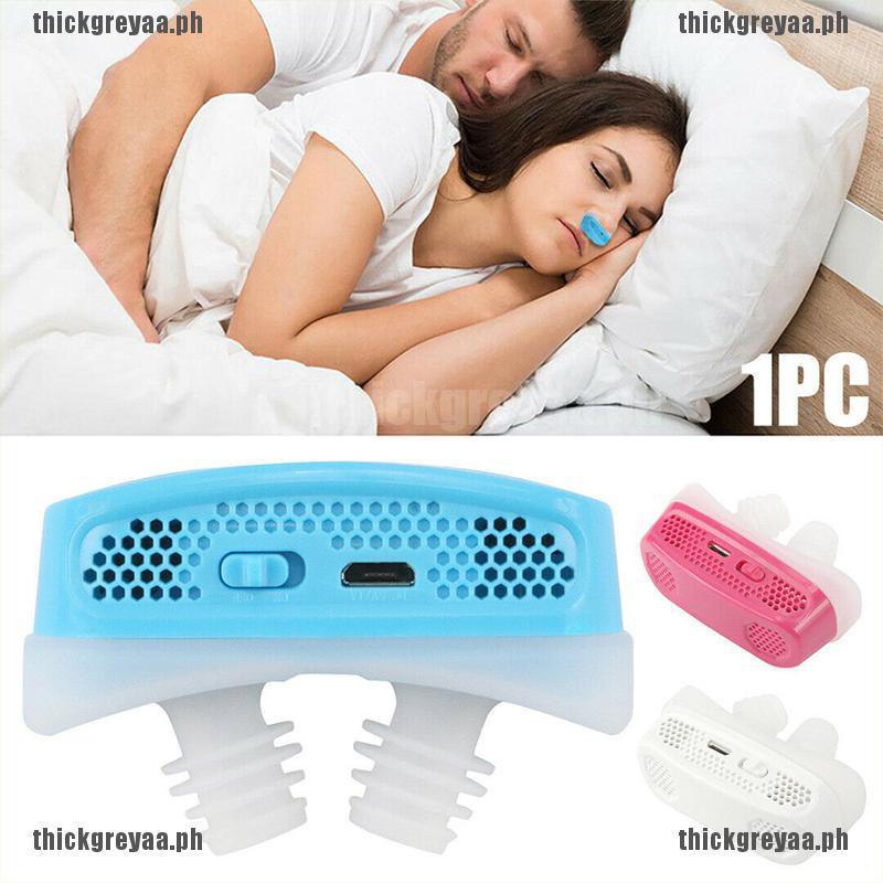 Micro-CPAP Anti Snoring Electronic Device
