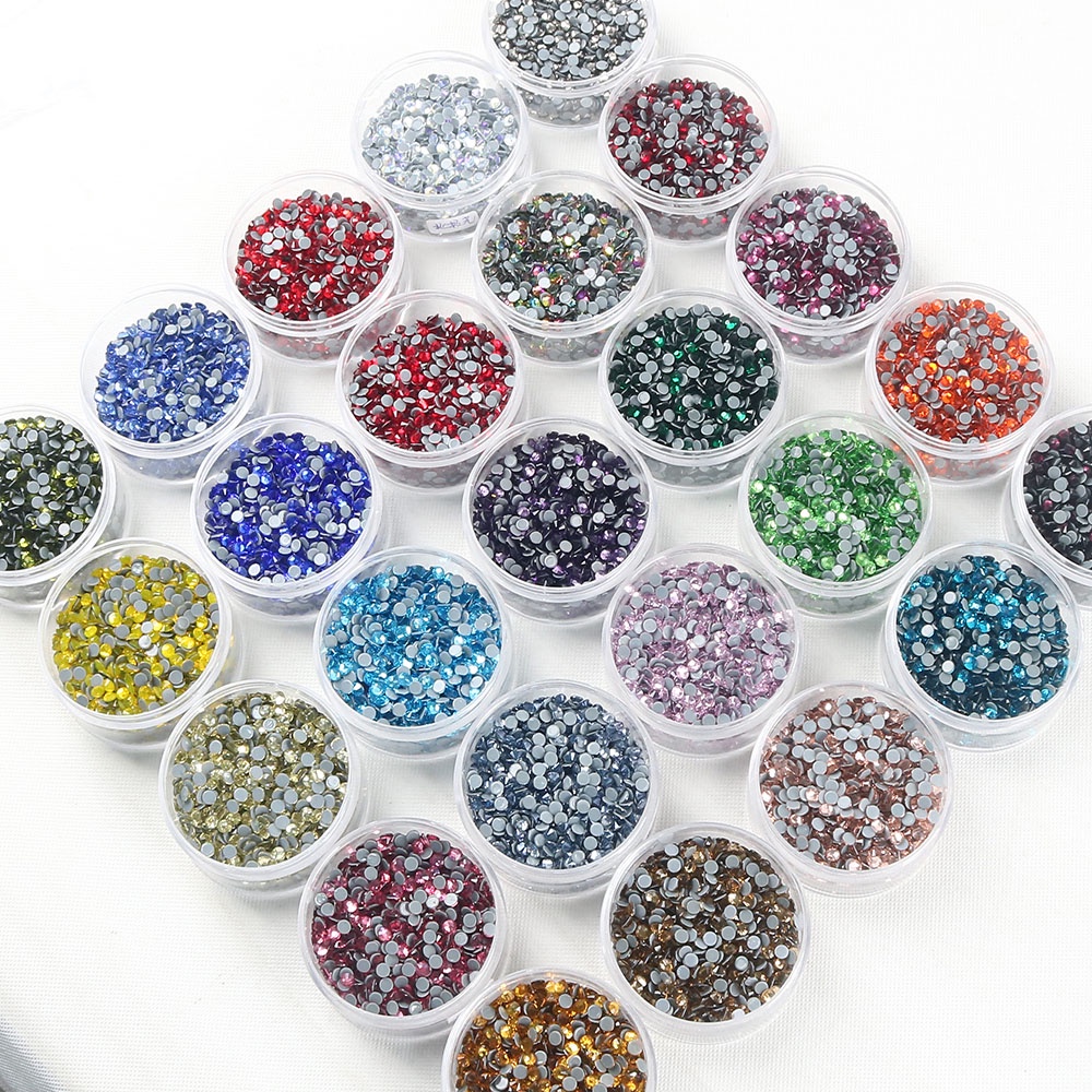SS10 Hot Fix Rhinestone SS6-SS30 Glitter Crystal Glass Strass Hotfix ...