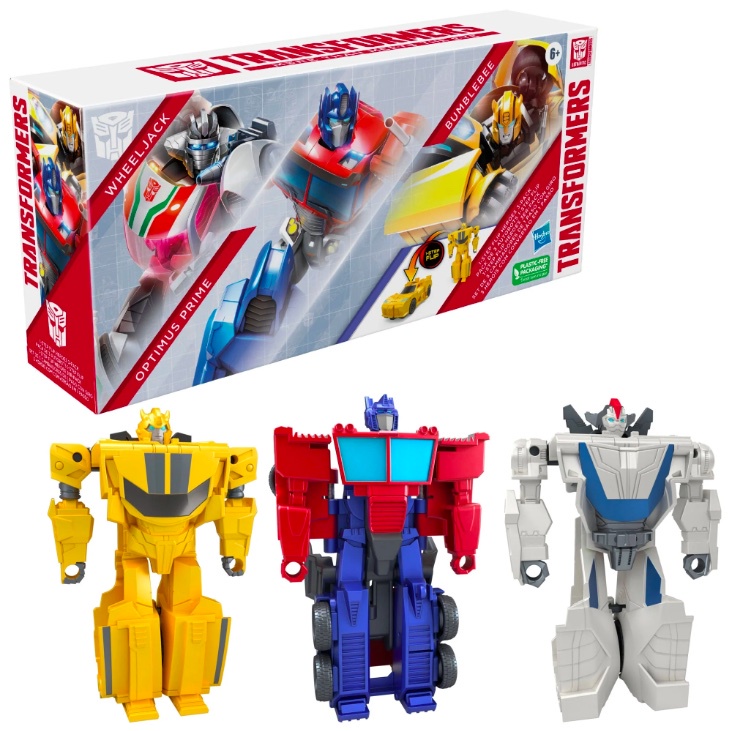 Transformers 1-Step Flip Heroes 3pack: Optimus Prime, Bumblebee ...