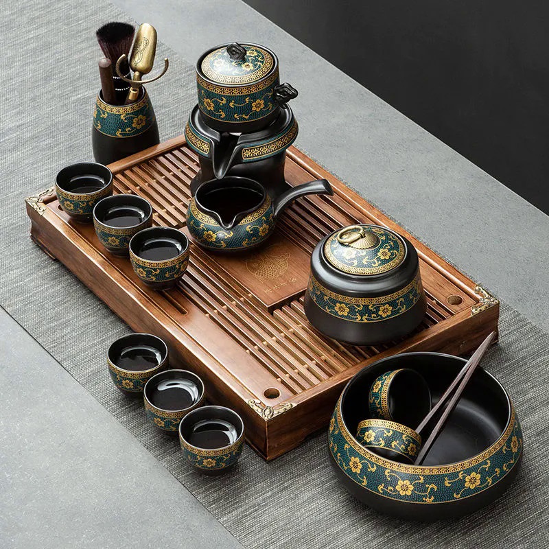 【In stock】Tea Set Household Living Room Lazy Handy Tool Automatic ...