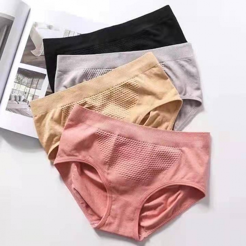 Cross-Border 3D Peach Buttocks Mid-Waist Triangle Honeycomb Panties ...