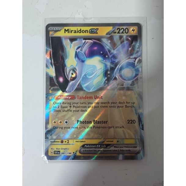 Pokemon miraidon ex scarlet and violet card | Shopee Singapore