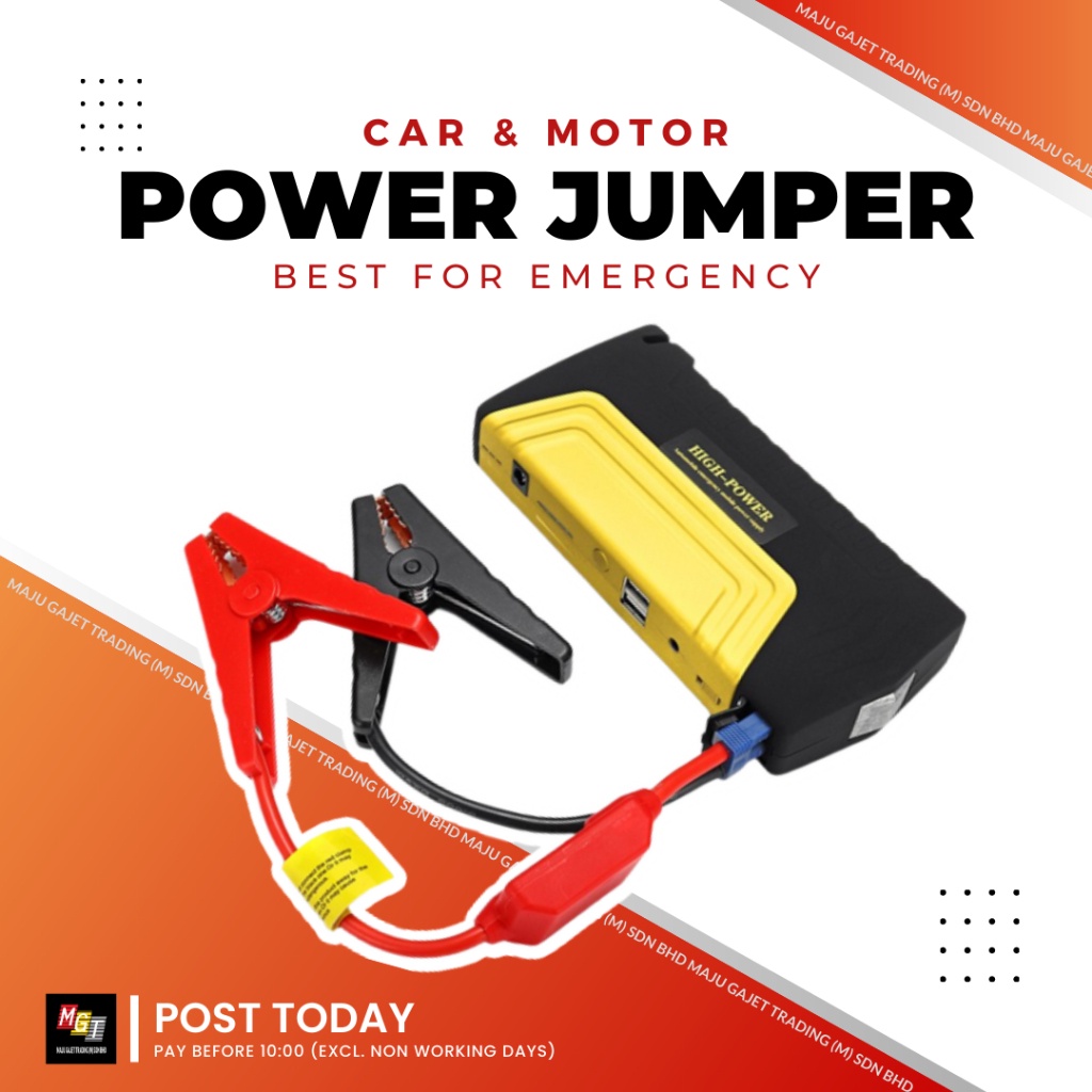 Jumper Powerbank Car Jumper Power Bank Emergency Jump Start Kereta ...