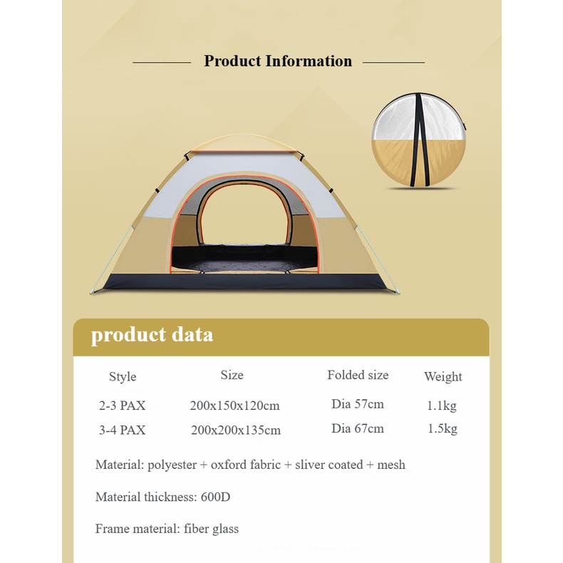 DGMG outdoor camping tent/pop up tent/automatic tent/travel