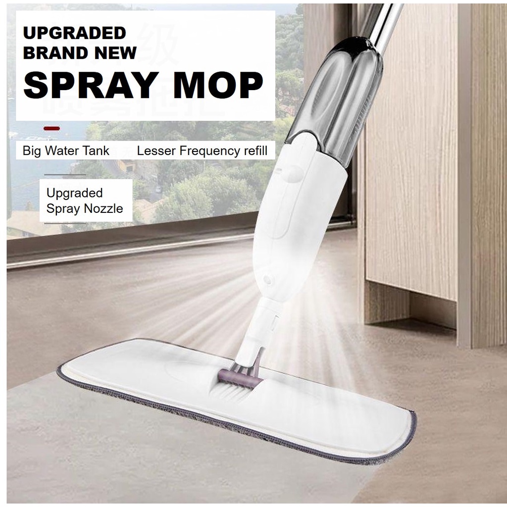 [Local Stock][SG Seller] SG Rotating Flat Spray Mop Kitchen Floor ...