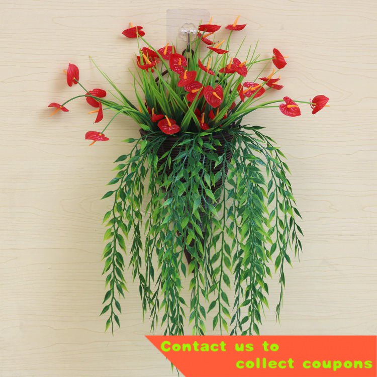 Artificial Flower Plastic Flowers Living Room Wall Decoration Indoor