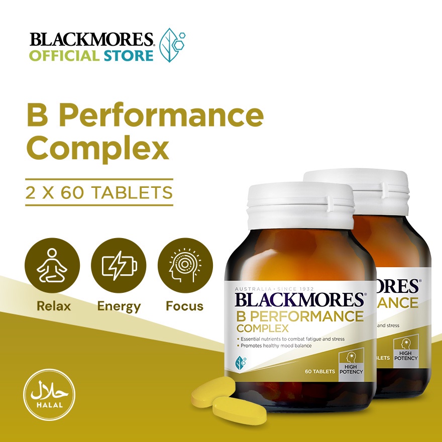 [Bundle Of 2] Blackmores B Performance Complex Tablets (60s) Supports ...