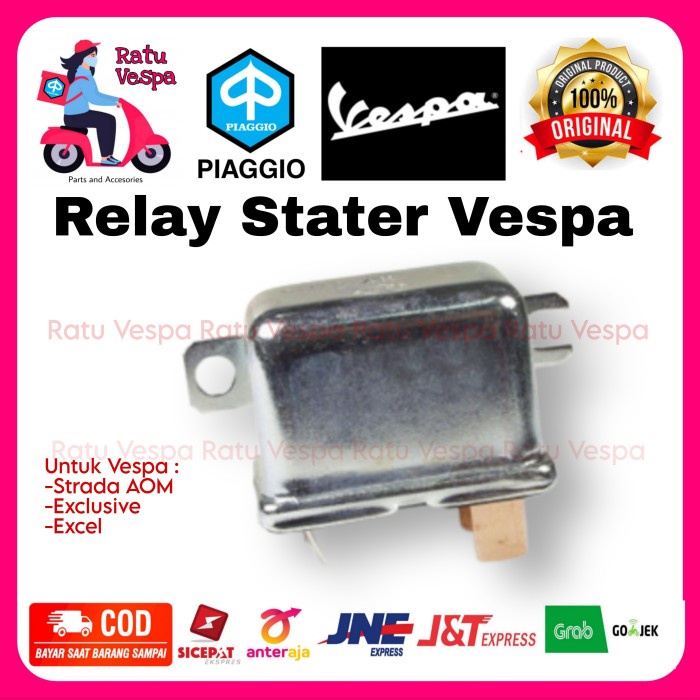 Vespa Strada Exclusive Excel PXE Starter Dynamo Relay | Shopee Singapore