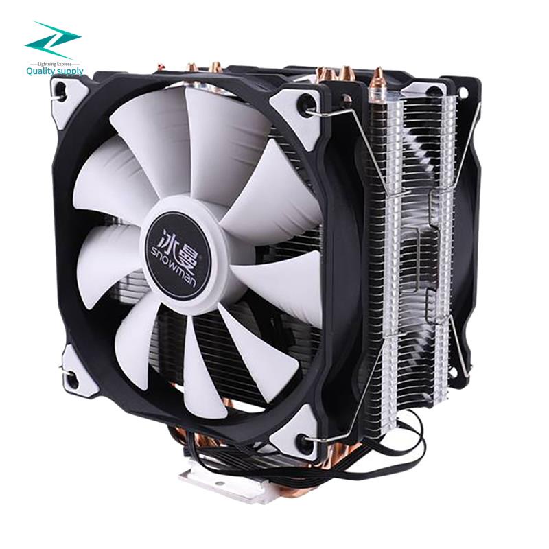 SNOWMAN M-T4 CPU Cooler 4 Heat Pipe 4Pin PWM 120mm Silent Fan CPU PC ...