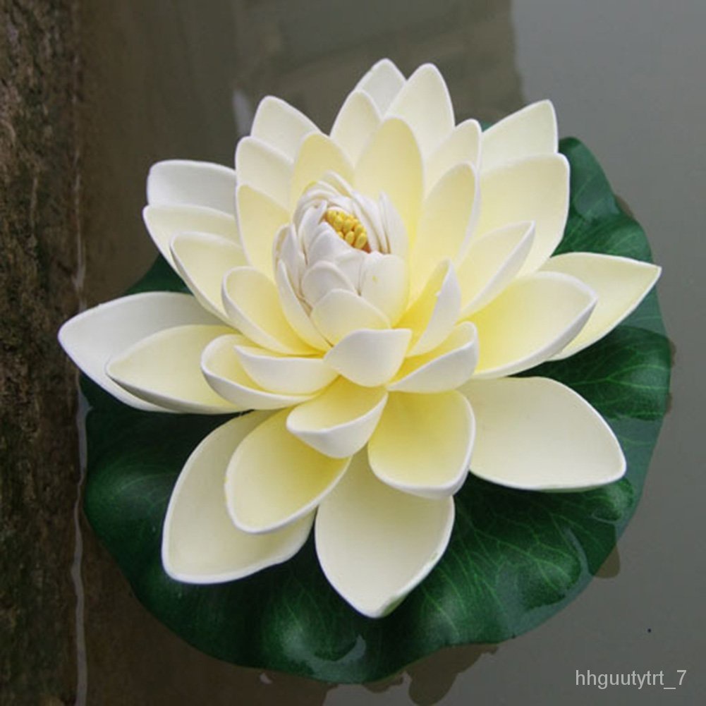 STM🔥QM 18cm Artificial Water Lily Floating Lotus Flower Pond Aquarium
