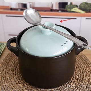 Clay Small Cooking Pot Traditional Light Blue 0.7L