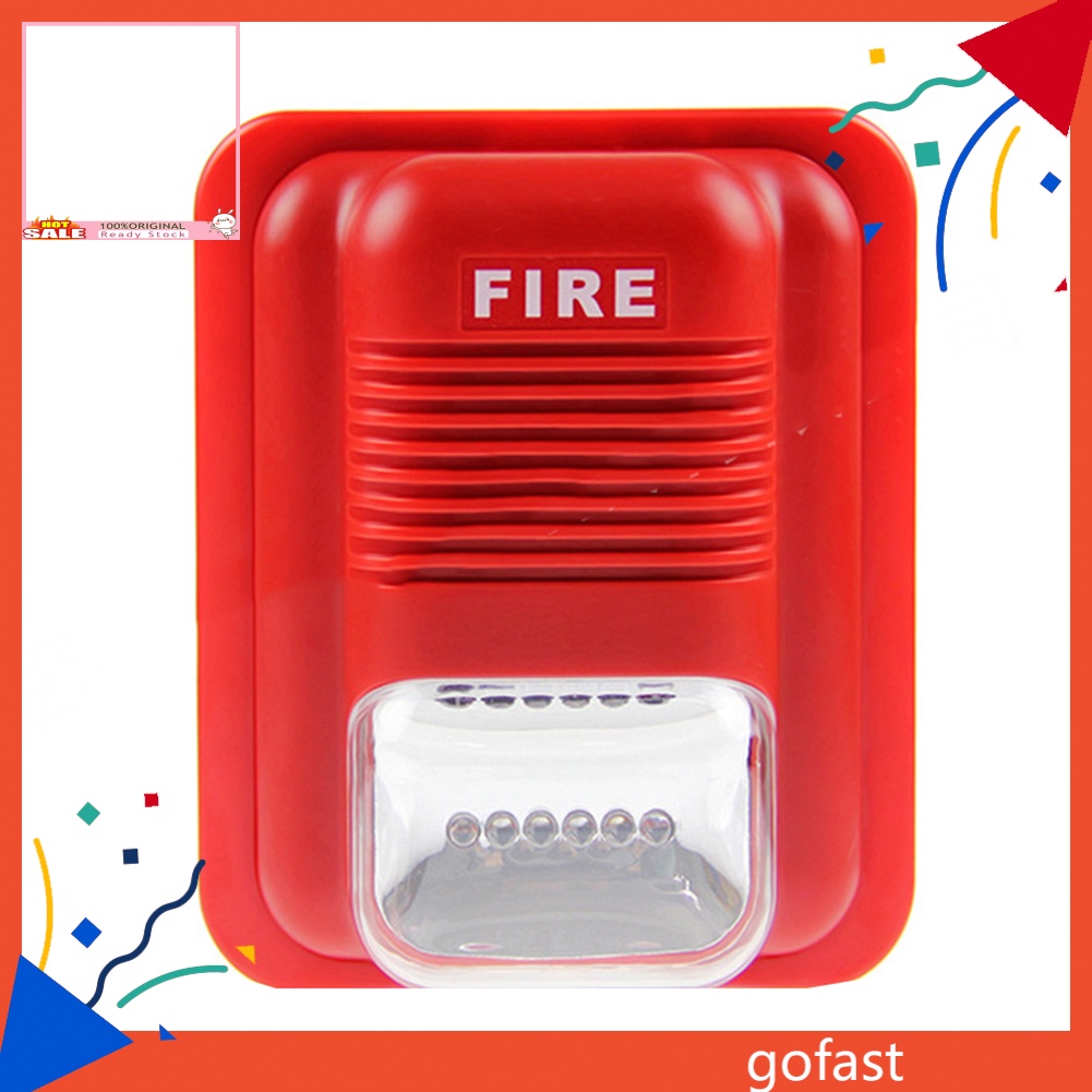 GOF Wall Mount Fire Alarm Control System Sound Strobe Flash Light
