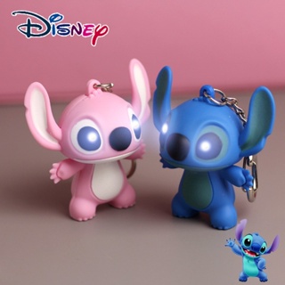 Disney Stitch Toys Anime Stitch Pendant Keychain Sweet Pink Angel C