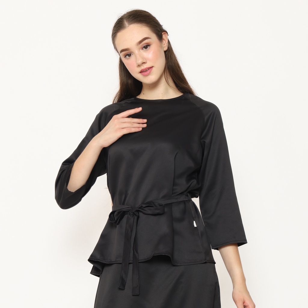 Rodeo - Blouse Wanita - Dhiva Shirt - Black