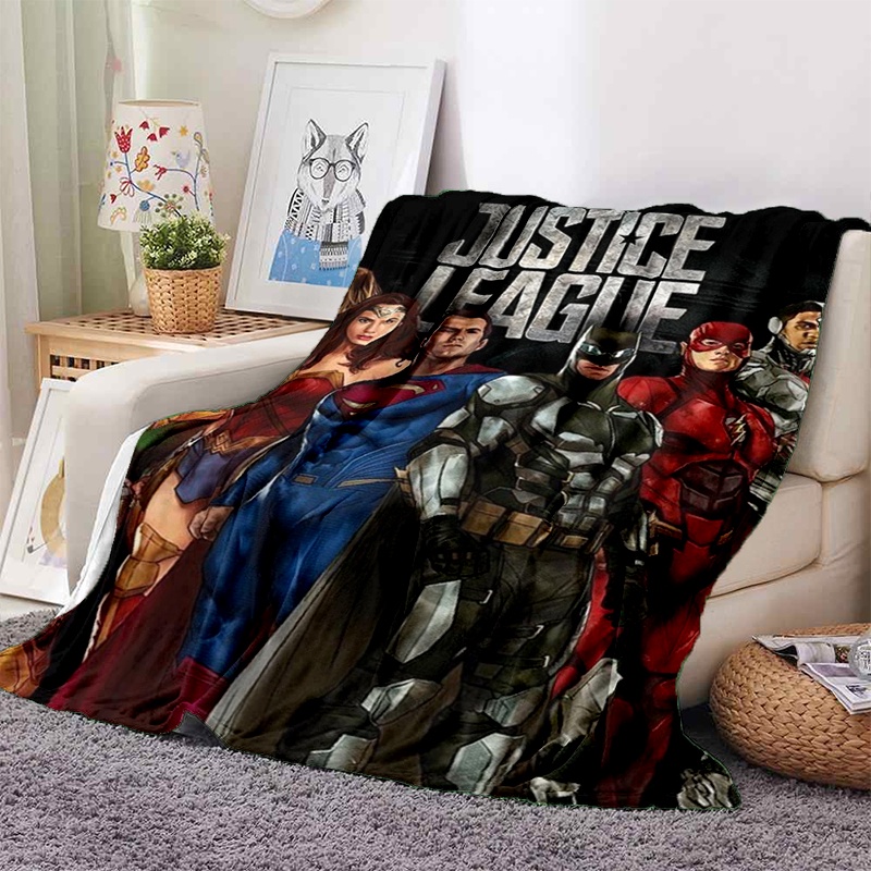 Super Hero Batman Blanket Justice Alliance Sofa Office Lunch Air Conditioning Cover Blanket Soft and Comfortable Blanket Customizable 5 Shopee Singapore