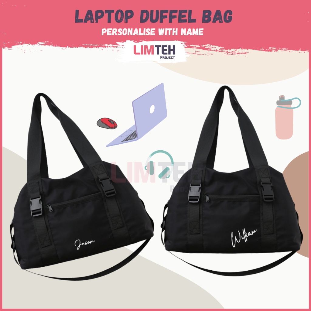 Personalised Large Laptop Gym Bag Laptop Bag Duffel Bag Sling Bag