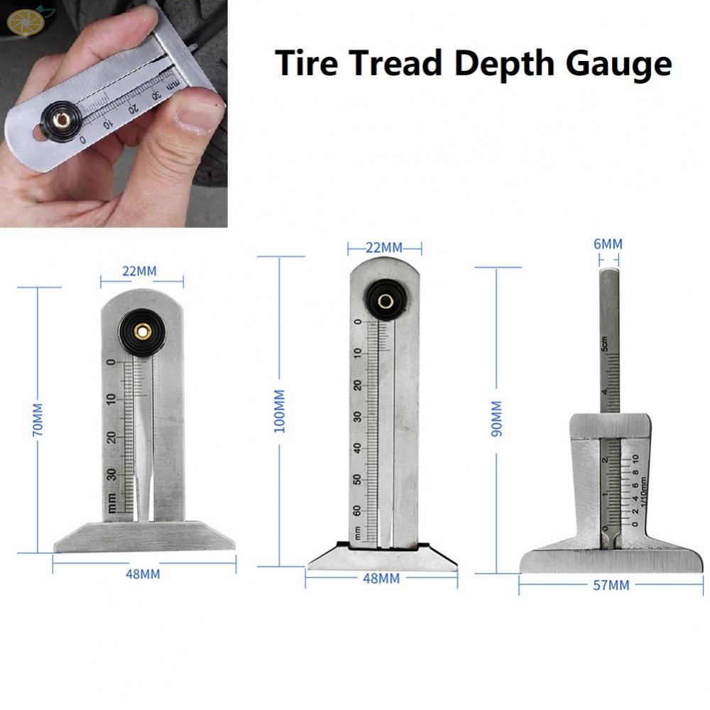 Measure Tire Tread Depth in Seconds – Stainless Steel Tyre Tread Depth ...