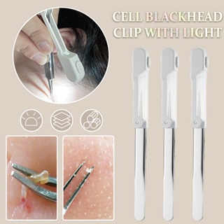 1pc Stainless Steel Blackhead Bending Hook Clip/pimple Clip/cell  Clip/tweezers/acne Clip/comedo Extractor