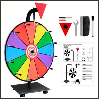 Funny Game Spinning Wheel Rainbow Prize Wheel Smooth Spinning Dry Erase  Wheel For Party Game Prize (plastic)1pcs